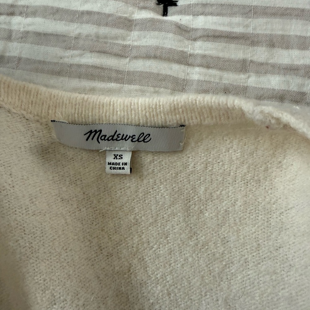 Madewell Kent Color Blocked Open Front Cardigan - Picture 4 of 4